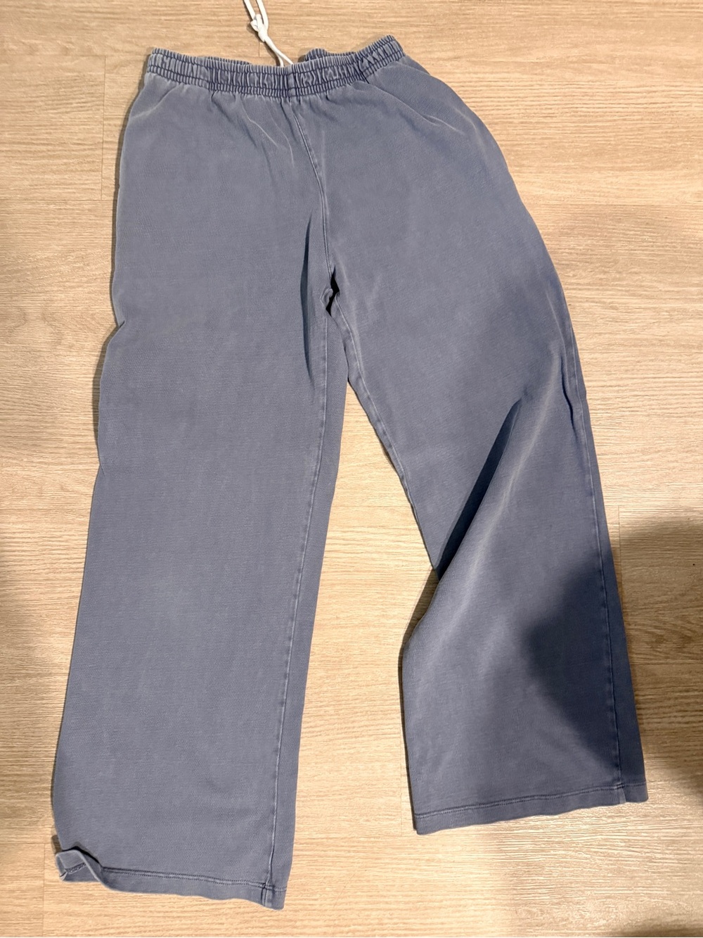 Brandy Melville Wide-Leg Drawstring Pants - Slate Blue